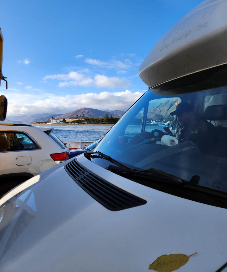 Back of G & D Electrical Services Ltd removal van, designed for safe and reliable transport of goods in Insch AB52 6HG, supporting comprehensive removal and logistics services throughout Aberdeenshire.